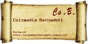 Csizmadia Bernadett névjegykártya